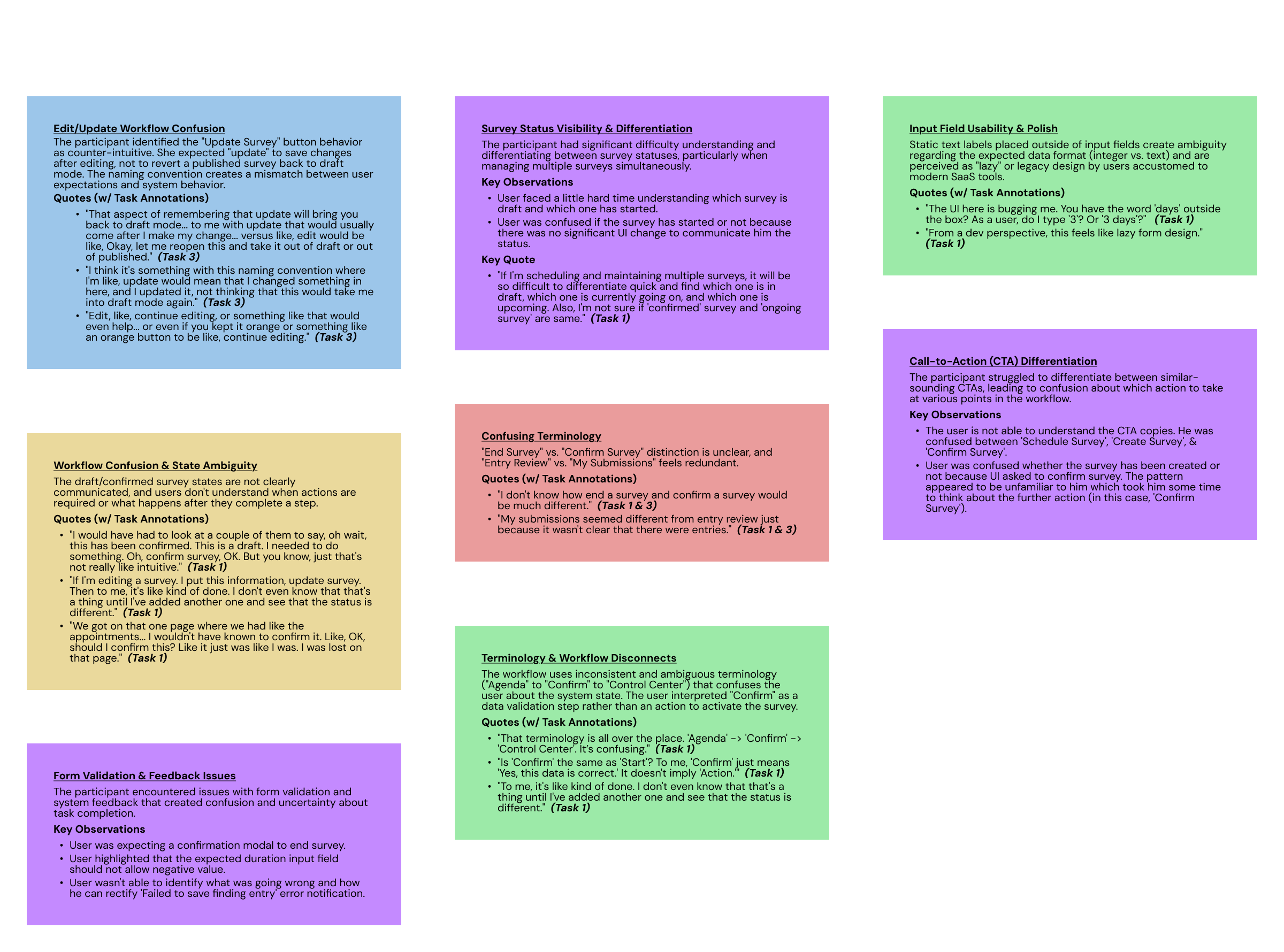 Survey Creation insights